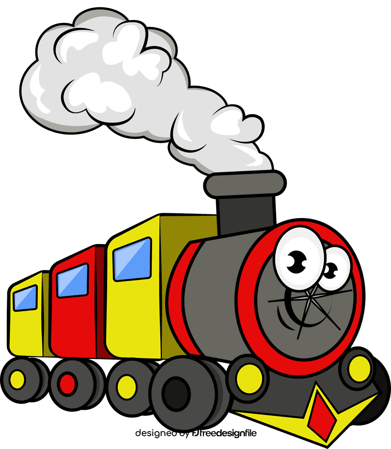 Funny Train clipart