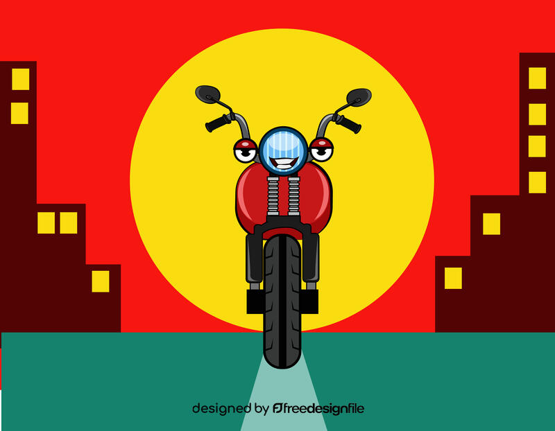 Funny Motorcycle vector