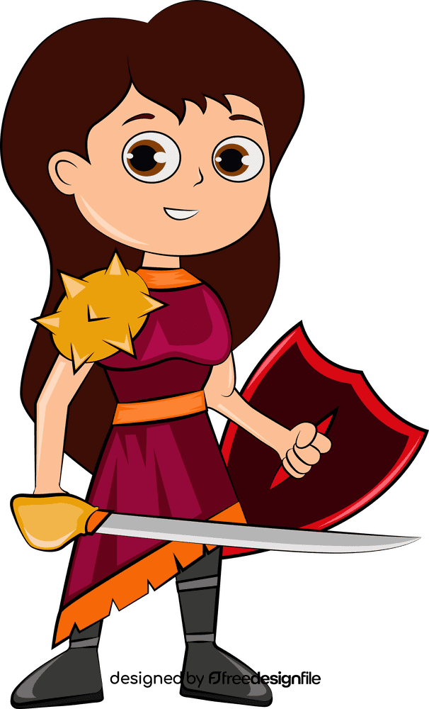 Cute Warrior clipart