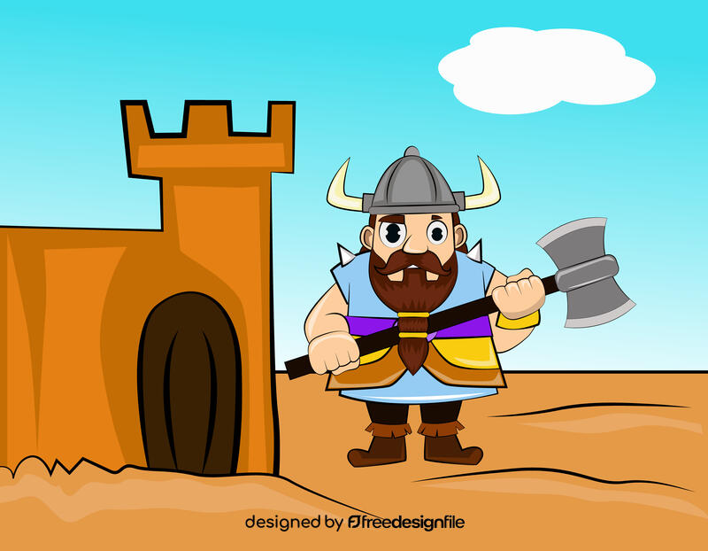 Funny Viking vector