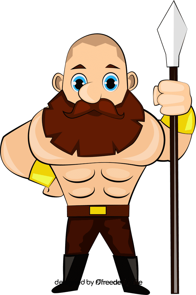 Funny Warrior clipart