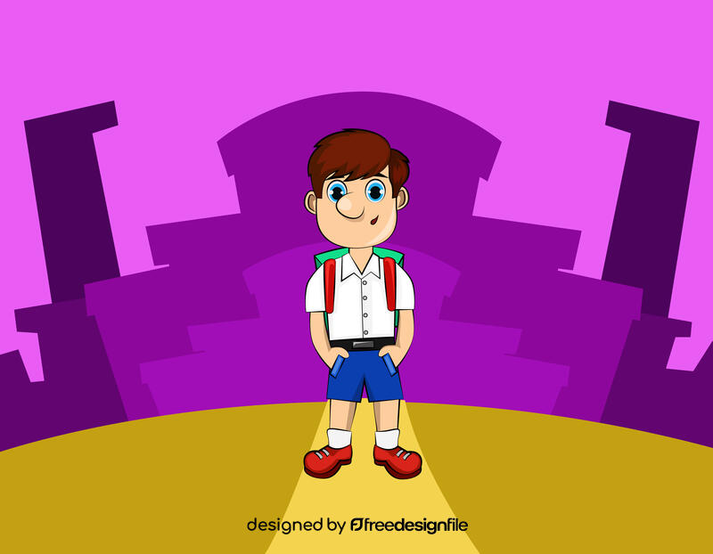 Funny Student vector