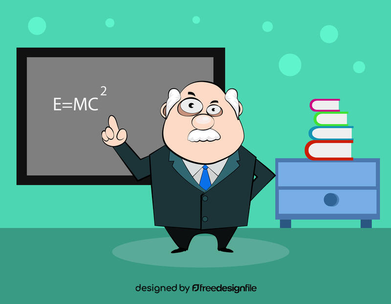 Funny Teacher vector