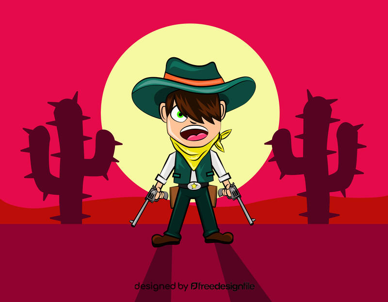 Cute Cowboy vector