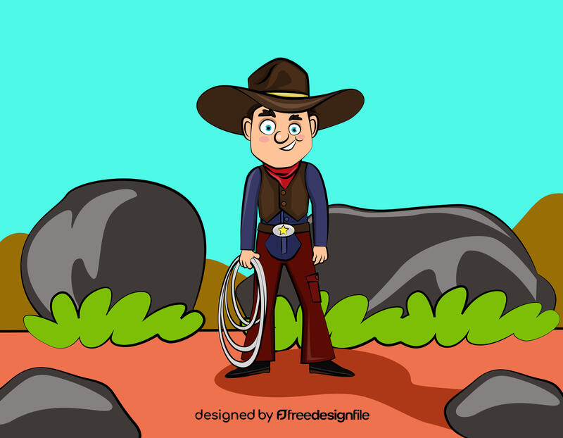 Cowboy vector