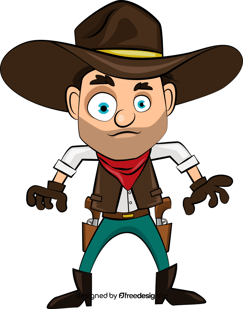 Funny Cowboy clipart