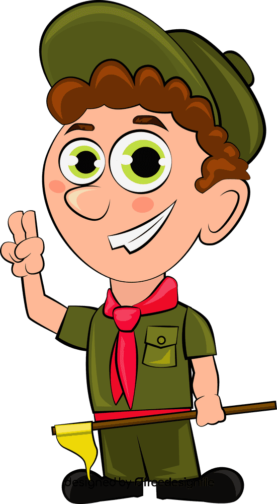 Cute Boy Scout clipart