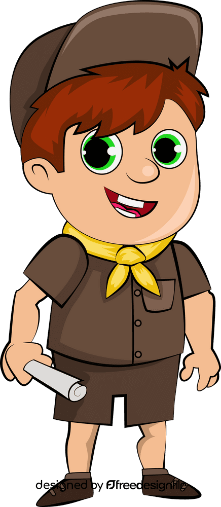 Funny Boy Scouts clipart