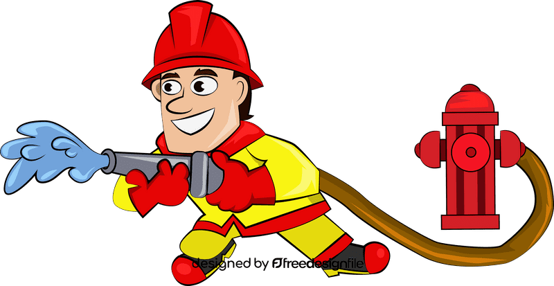 Cute Firefighter clipart