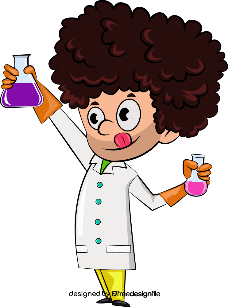 Cute Scientist clipart