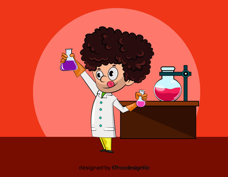 Cute Scientist vector