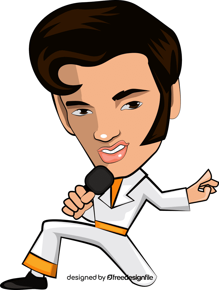 Cute elvis presley clipart