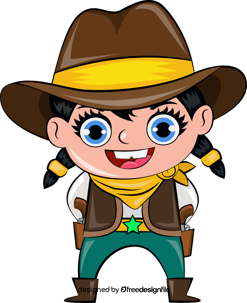 Cute Cowgirl clipart