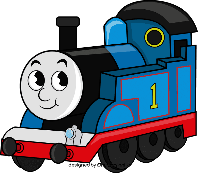 Funny Thomas the train clipart