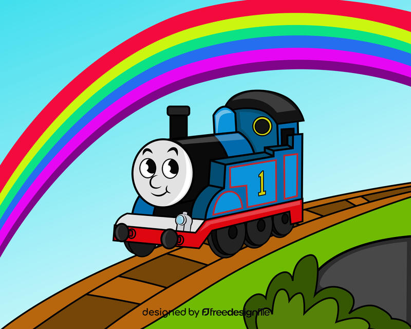 Funny Thomas the train vector