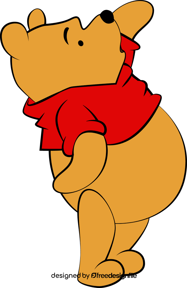 Winnie the pooh cartoon character clipart