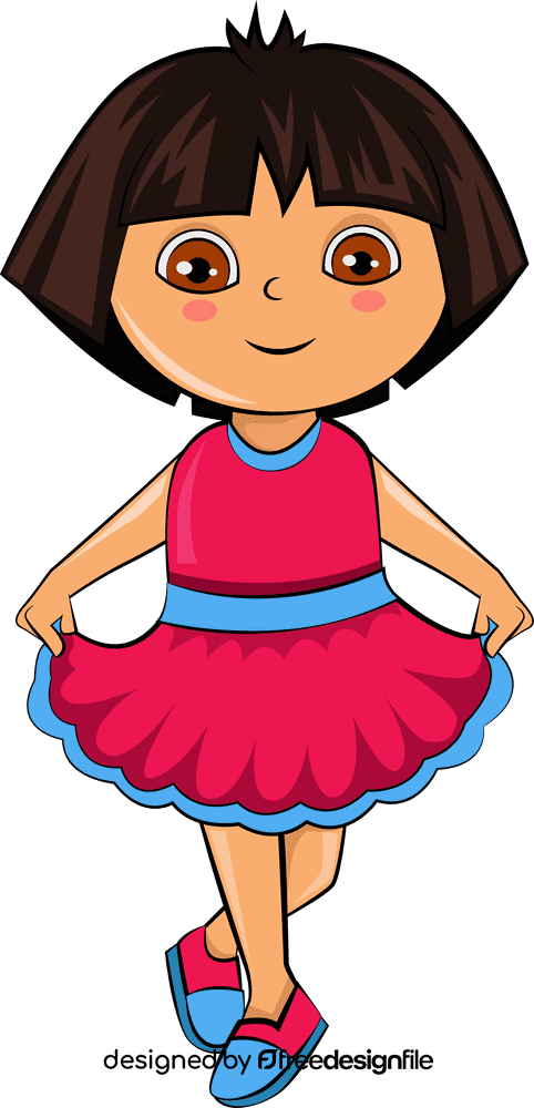 Cute Dora the Explorer clipart