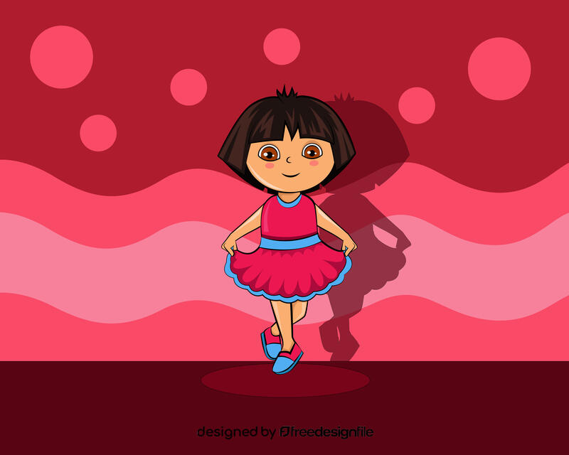 Cute Dora the Explorer vector