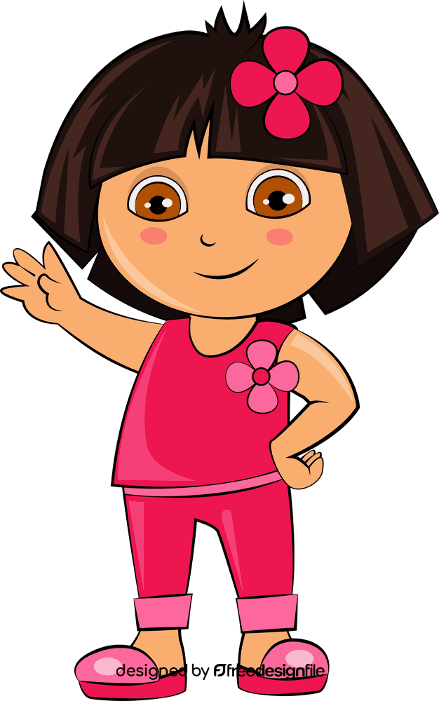 Dora the Explorer cartoon clipart