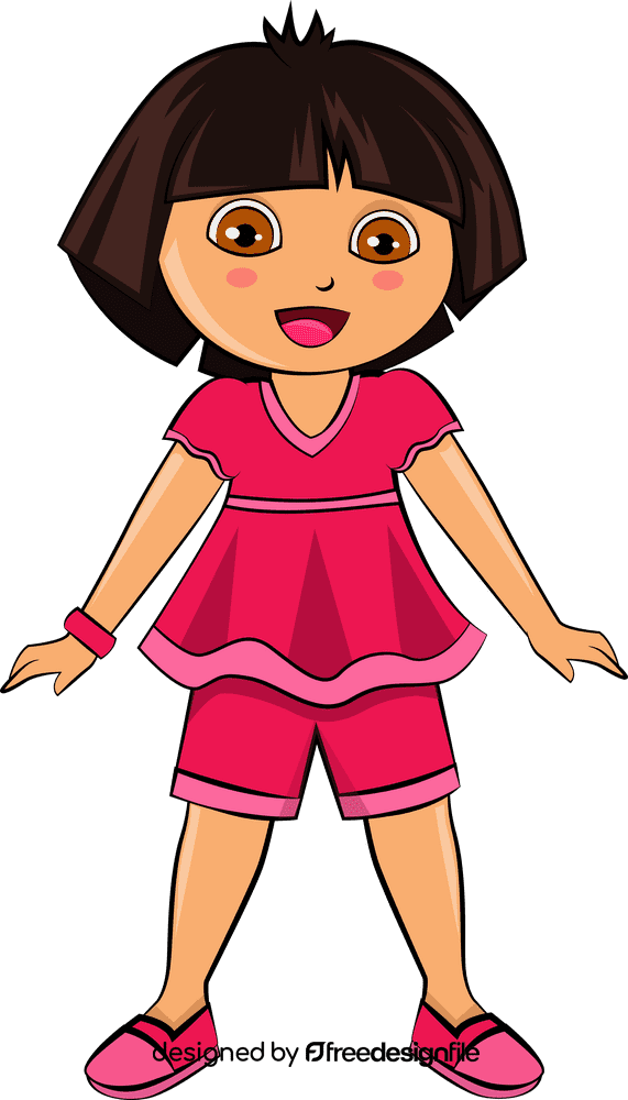 Dora the Explorer cartoon clipart