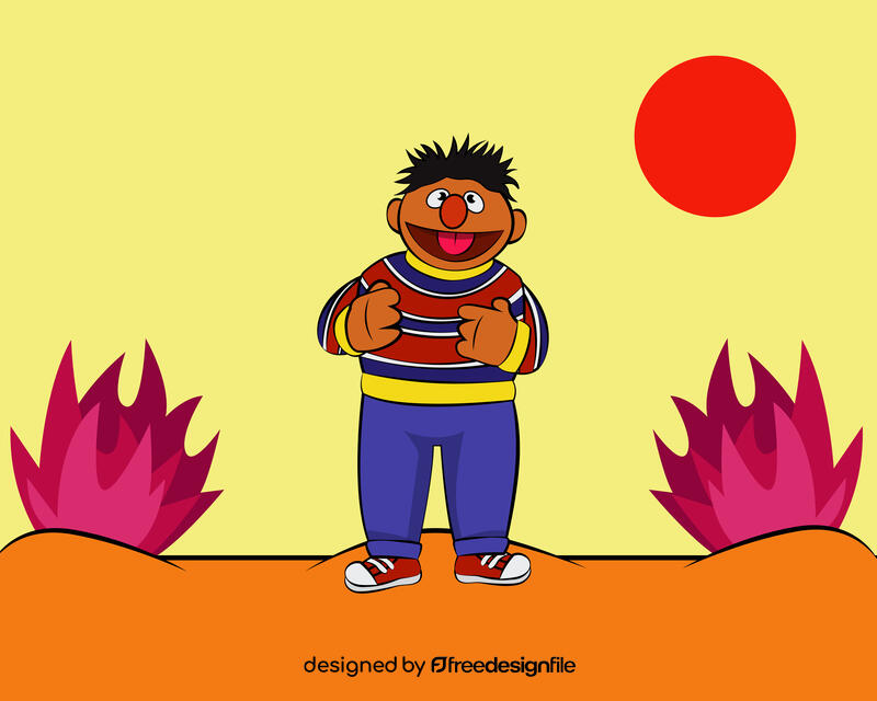 Ernie Sesame Street vector