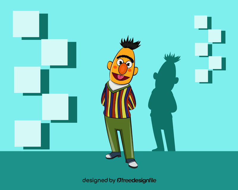 Bert Sesame Street vector