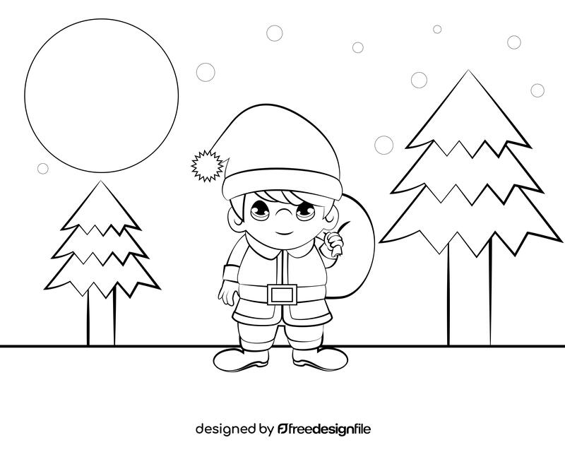 Precious Moments black and white vector