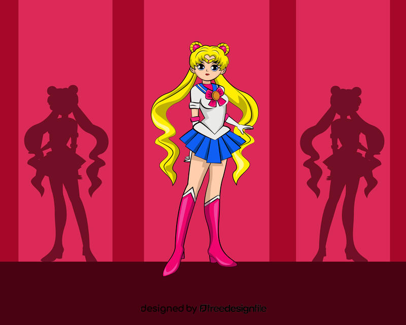 Funny Sailor Moon vector