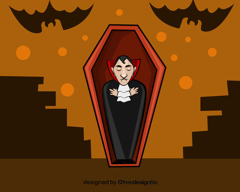 Cute Dracula vector