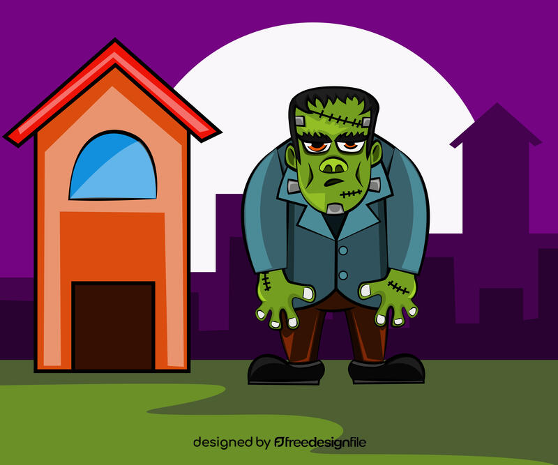 Funny Frankenstein vector