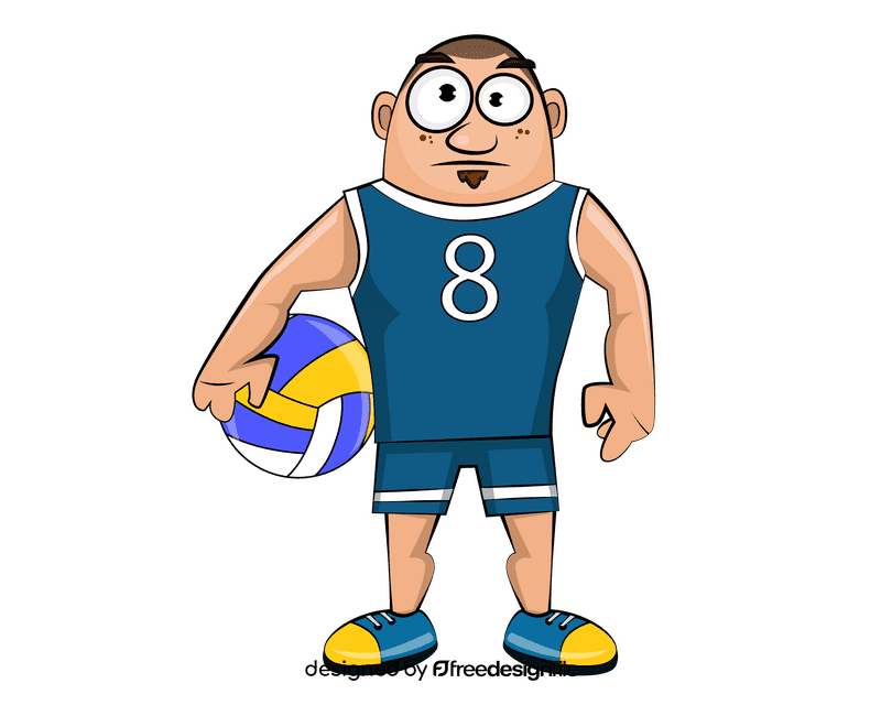 Volleyball player clipart