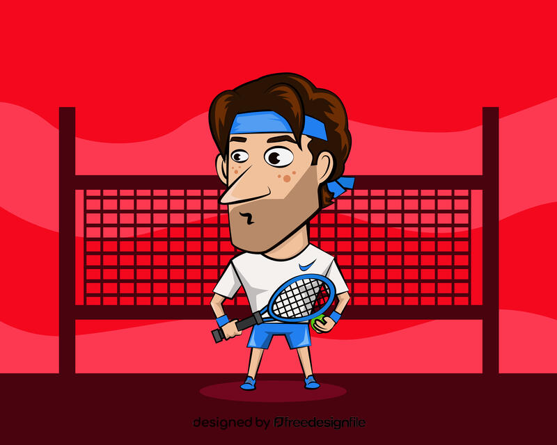 Tennis Player vector