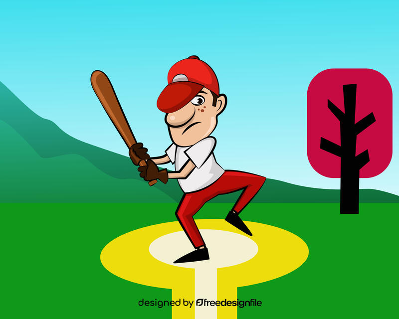 Softball Player vector