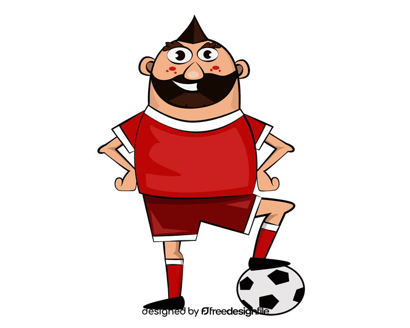 Football player clipart