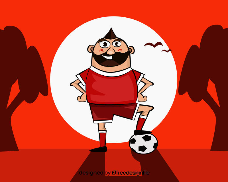 Football player vector