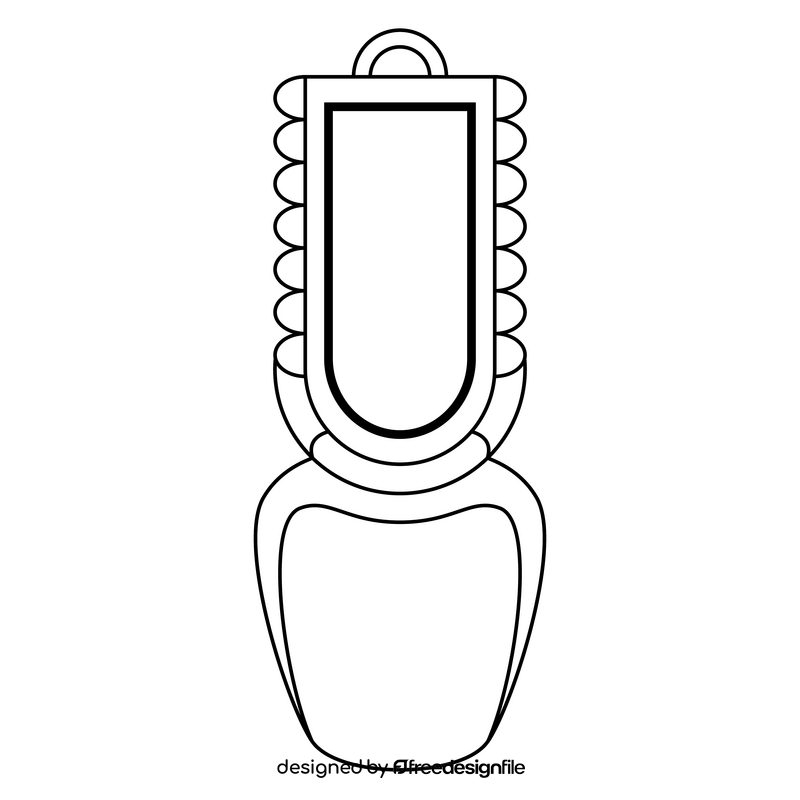 Swiss cowbell black and white clipart