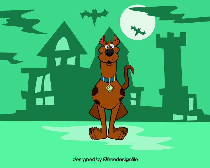 Funny Scooby doo vector