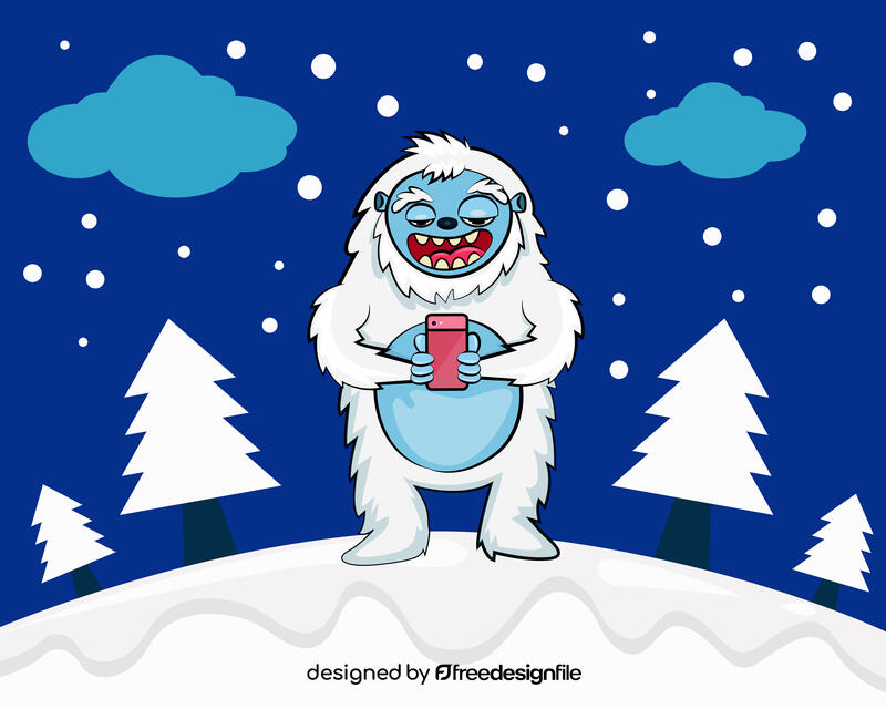 Cute Bigfoot vector