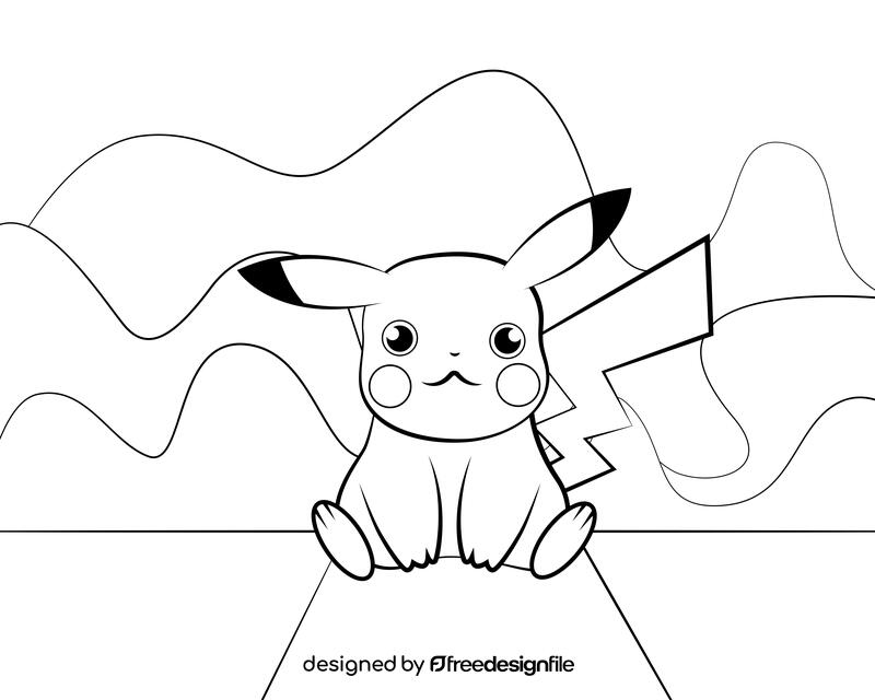 Pokemon black and white vector