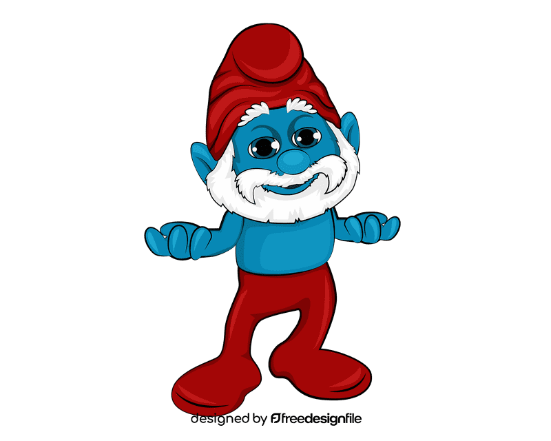 Papa Smurf clipart