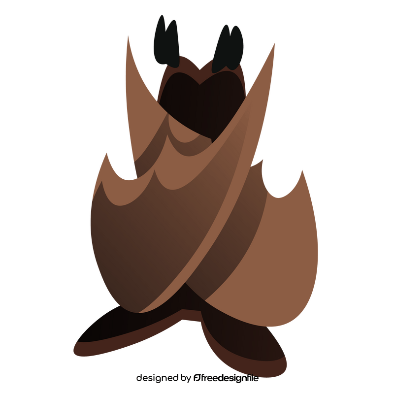 Bat upside down clipart