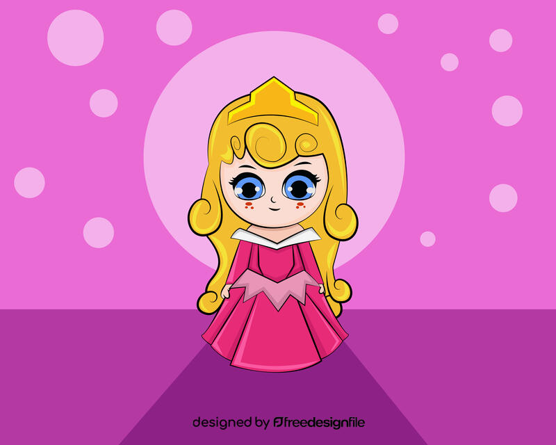 Cute Aurora vector