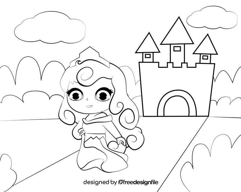 Aurora black and white vector