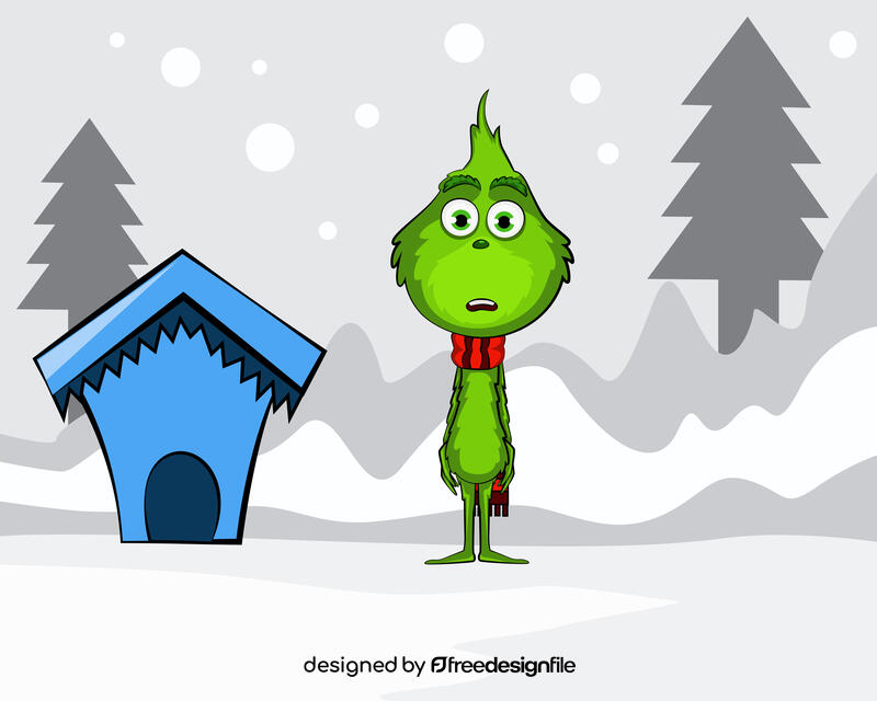 Cute Grinch vector