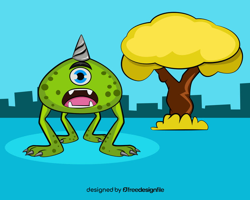 Funny Monster vector