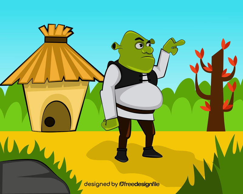 Shrek Funny vector