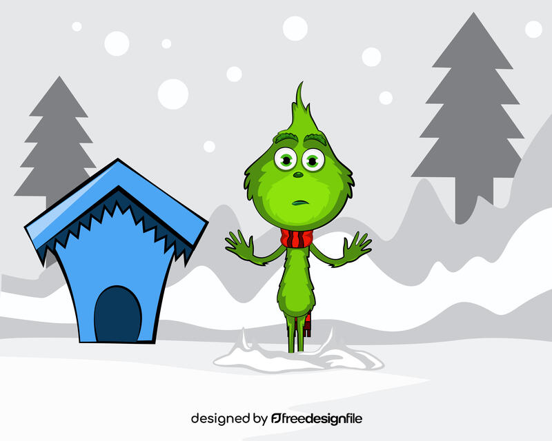 Cute Grinch vector