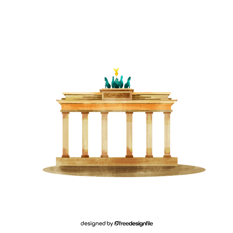 Brandenburg gate clipart