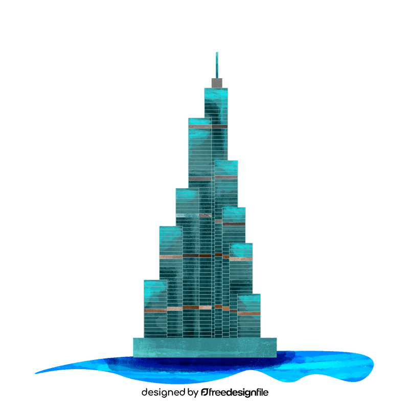 Burj khalifa clipart