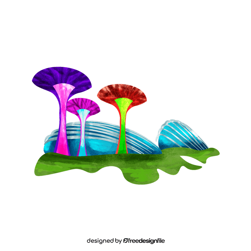 Gardens by the bay clipart